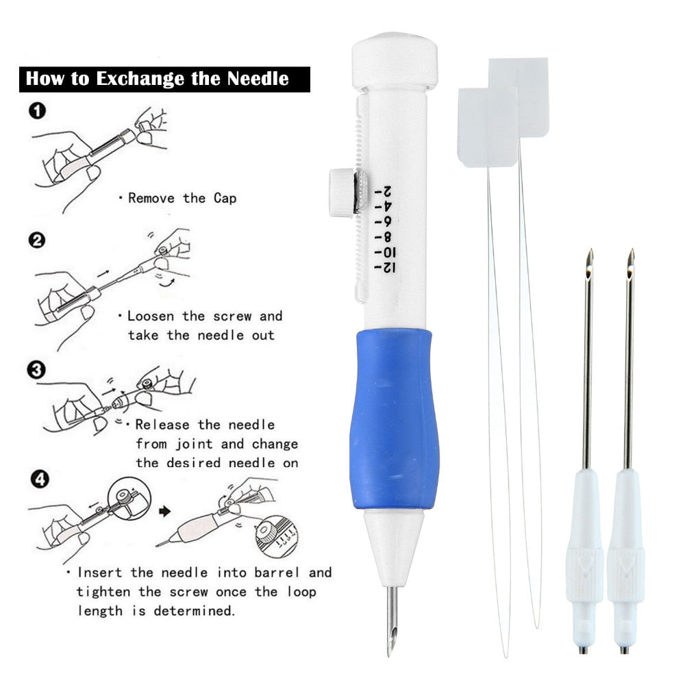 Magic Embroidery Stitching Punch Needles Pen Set – QuiltsSupply